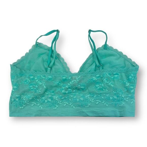 Victorias Secret Body By Victorias Green Lace Bralette Size Extra Large - Picture 2 of 6